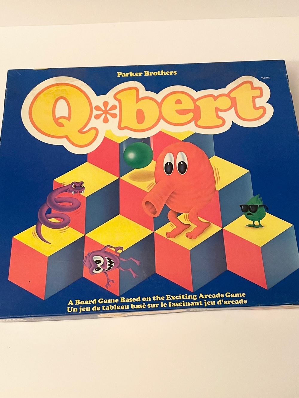 Vintage 1983 Q bert Board Game Parker Brothers Complete Arcade